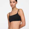 Bralette din bumbac elastic organic