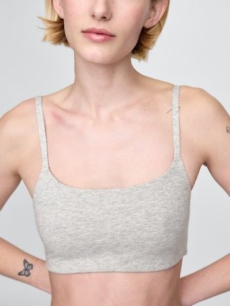Bralette din bumbac elastic organic