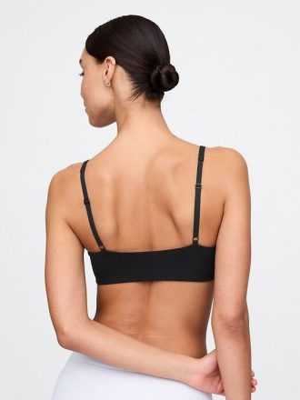 Bralette din bumbac elastic organic