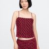 Burnout Velvet Crop Cami Burnout Velvet Crop Cami