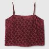 Burnout Velvet Crop Cami Burnout Velvet Crop Cami