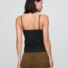 Camisă crop cu garnitură din dantelă Camisă crop cu garnitură din dantelă