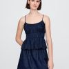 Camis din denim cu ochi fumuri Camis din denim cu ochi fumuri