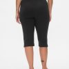 Capris dublu din tricot cu talie mare