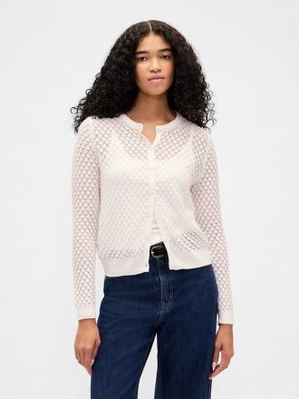 Cardigan CashSoft Stretch Pointelle