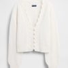 Cardigan crop festonat Fuzzy Pointelle Cardigan crop festonat Fuzzy Pointelle