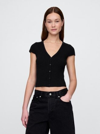 Cardigan cu coaste decupate