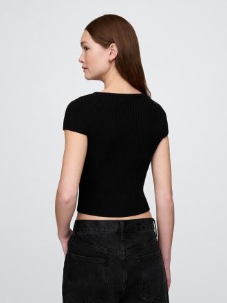 Cardigan cu coaste decupate