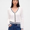 Cardigan din tricot cu cablu 100% bumbac