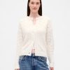 Cardigan Fuzzy Pointelle