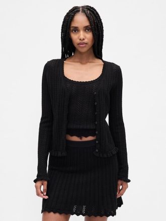 Cardigan Pointelle 100% bumbac
