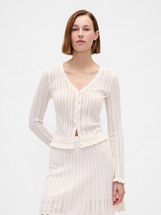 Cardigan Pointelle 100% bumbac