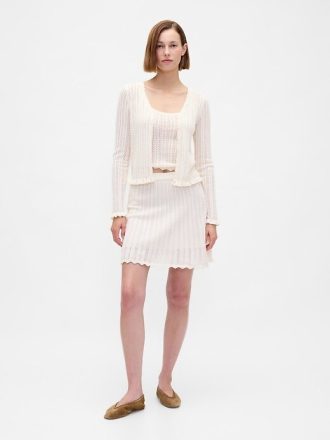 Cardigan Pointelle 100% bumbac