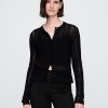 Cardigan Pointelle din amestec de in Cardigan Pointelle din amestec de in