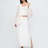 Cardigan Pointelle supradimensionat 100% bumbac