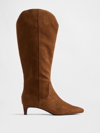 Cizme înalte până la genunchi Kitten Heel