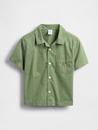 Cămașă Cabana din poplin din bumbac organic pentru bebeluși și copii mici