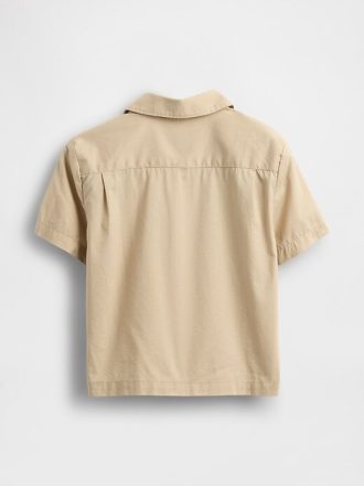 Cămașă Cabana din poplin din bumbac organic pentru bebeluși și copii mici