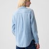 Cămașă clasică din denim din bumbac organic Cămașă clasică din denim din bumbac organic