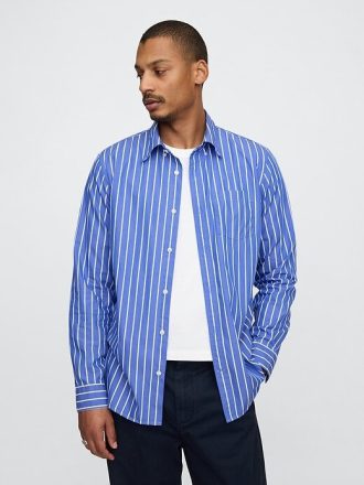 Cămașă clasică din poplin din bumbac organic