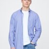 Cămașă clasică din poplin din bumbac organic