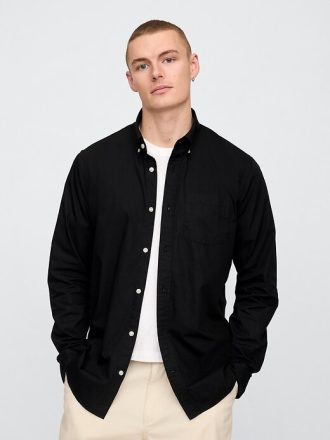 Cămașă clasică din poplin din bumbac organic