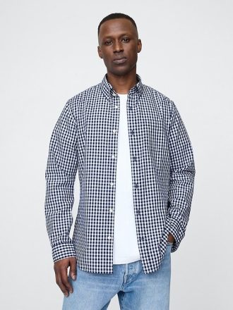 Cămașă clasică din poplin din bumbac organic