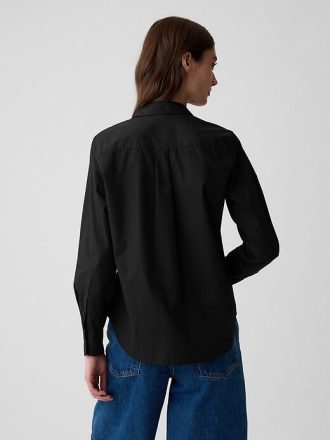 Cămașă clasică din poplin din bumbac organic