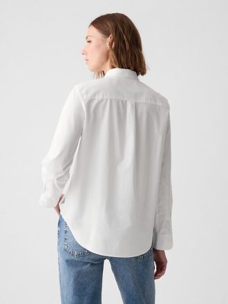 Cămașă clasică din poplin din bumbac organic