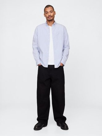 Cămașă clasică din poplin din bumbac organic