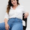 Cămașă clasică din poplin din bumbac organic Cămașă clasică din poplin din bumbac organic