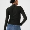 Cămașă Crop Modern Rib Mockneck Cămașă Crop Modern Rib Mockneck