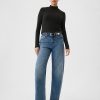 Cămașă Crop Modern Rib Mockneck Cămașă Crop Modern Rib Mockneck