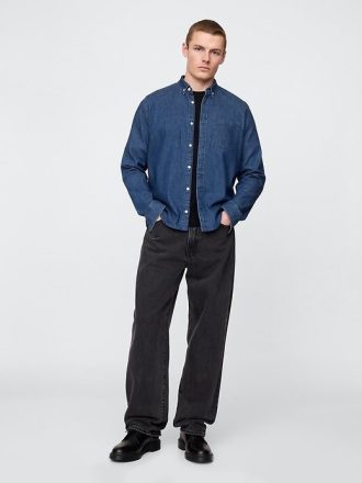 Cămașă de buzunar din denim