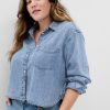 Cămașă Denim Crop