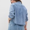 Cămașă Denim Crop