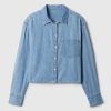 Cămașă Denim Crop