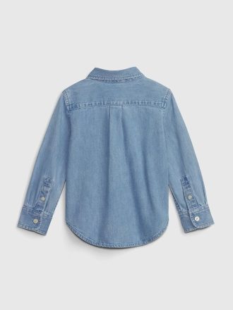 Cămașă denim pentru bebeluși și copii mici