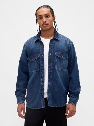 Cămașă denim relaxată