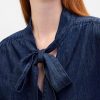 Cămașă din denim cu gât