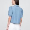 Cămașă din denim cu mâneci bufante Cămașă din denim cu mâneci bufante