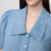 Cămașă din denim cu mâneci bufante Cămașă din denim cu mâneci bufante