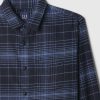 Cămașă din flanel din bumbac organic Cămașă din flanel din bumbac organic