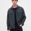 Cămașă mare cu dungi de denim Cămașă mare cu dungi de denim
