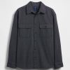 Cămașă mare cu dungi de denim Cămașă mare cu dungi de denim