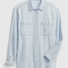 Cămașă mare din Denim Chambray Cămașă mare din Denim Chambray