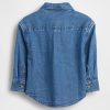 Cămașă mare din denim pentru bebeluși și copii mici Cămașă mare din denim pentru bebeluși și copii mici