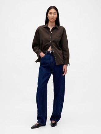 Cămașă mare din denim ultrasoft Cămașă mare din denim ultrasoft
