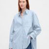 Cămașă mare din poplin din bumbac organic Cămașă mare din poplin din bumbac organic