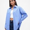 Cămașă mare din poplin din bumbac organic Cămașă mare din poplin din bumbac organic